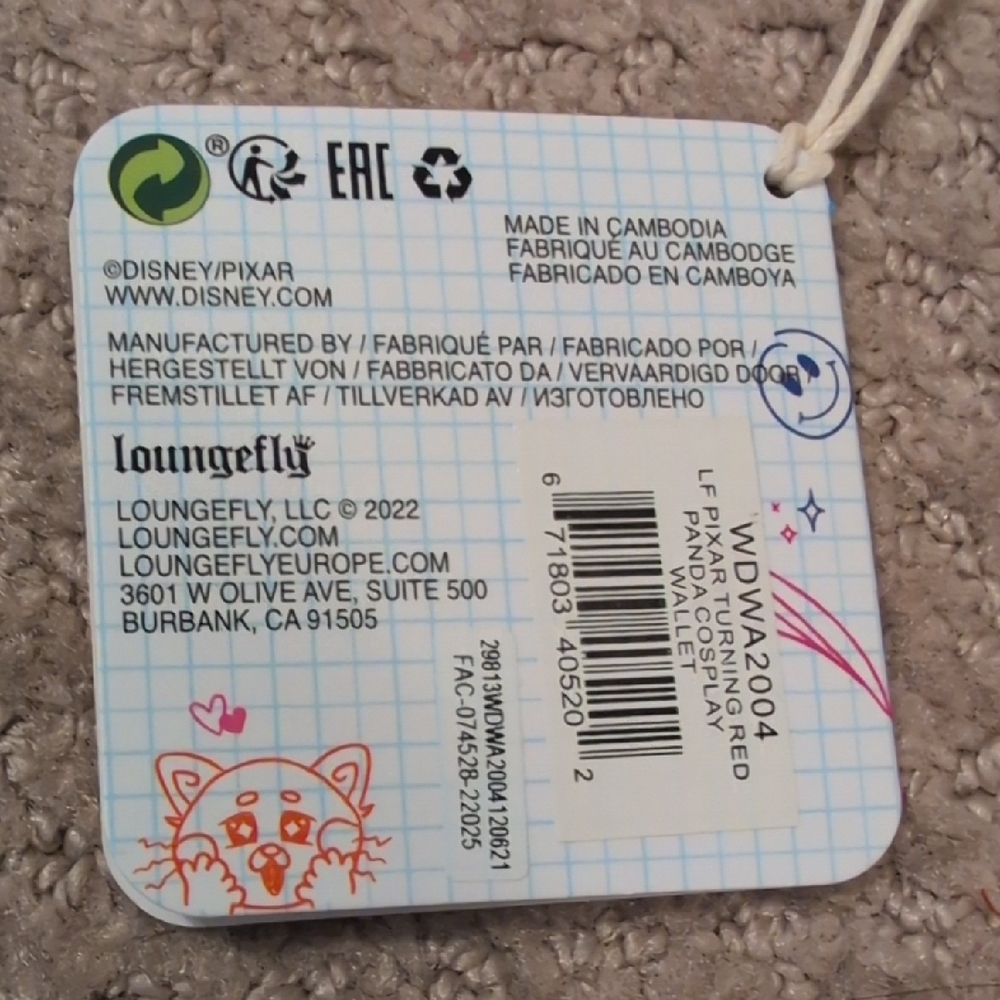 Loungefly Disney Turning Red Panda Wallet NWT - Picture 3 of 8
